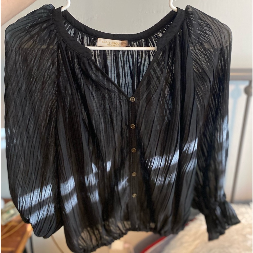 Ramy Brook Sheer Blouse Size XS